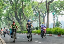 Các cung đường đạp xe đẹp tại Hà Nội
