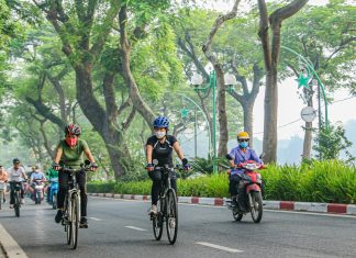 Các cung đường đạp xe đẹp tại Hà Nội