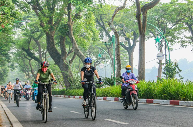Các cung đường đạp xe đẹp tại Hà Nội